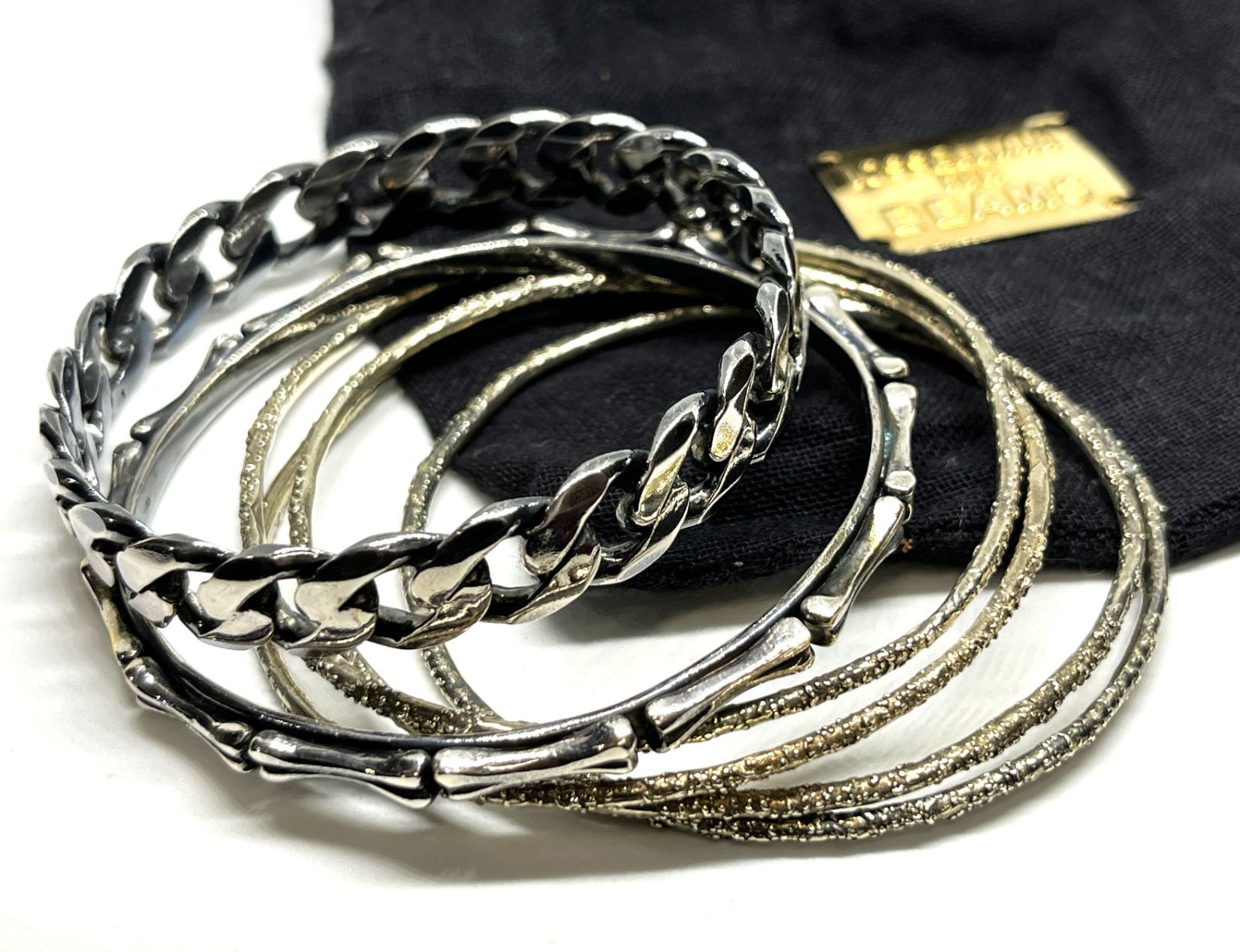 イタリア製 PER BEAMS｜イオッセリアーニ ビームス 6連 ブレスレット バングル アクセサリー