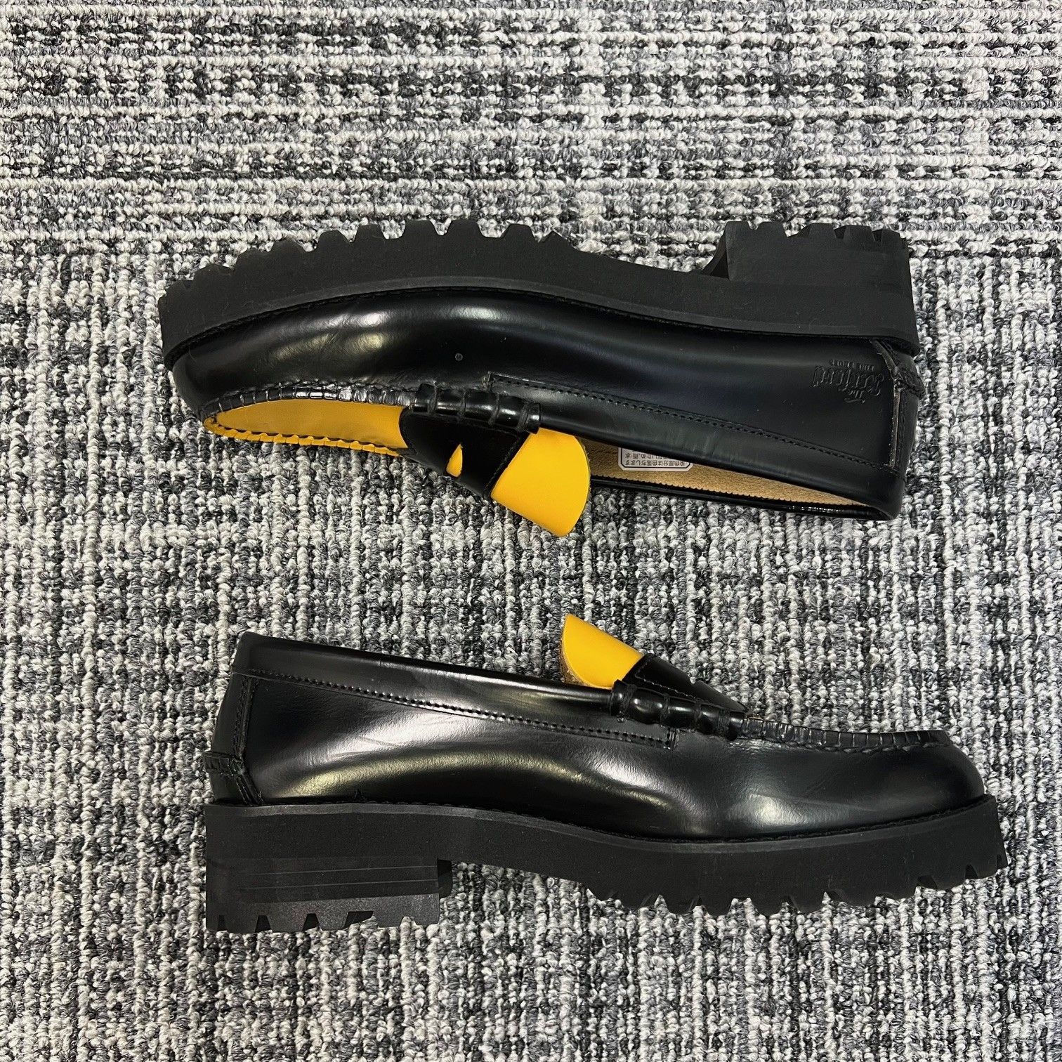 参考上代22000円 THE KENFORD Bicolor Loafers バイカラーローファー ツートンローファー レザーシューズ 革靴 ケンフォードファインシューズ CJ 24 D K 205 イエロー ブラック 23.5 823 A 1 ローファー 革靴 靴 レディース