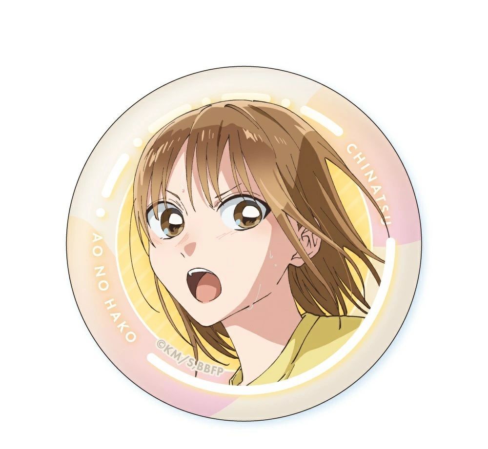 アオのハコ 千夏 顔コレ缶バッジ 鹿野千夏(G) アオハコ グッズ 缶