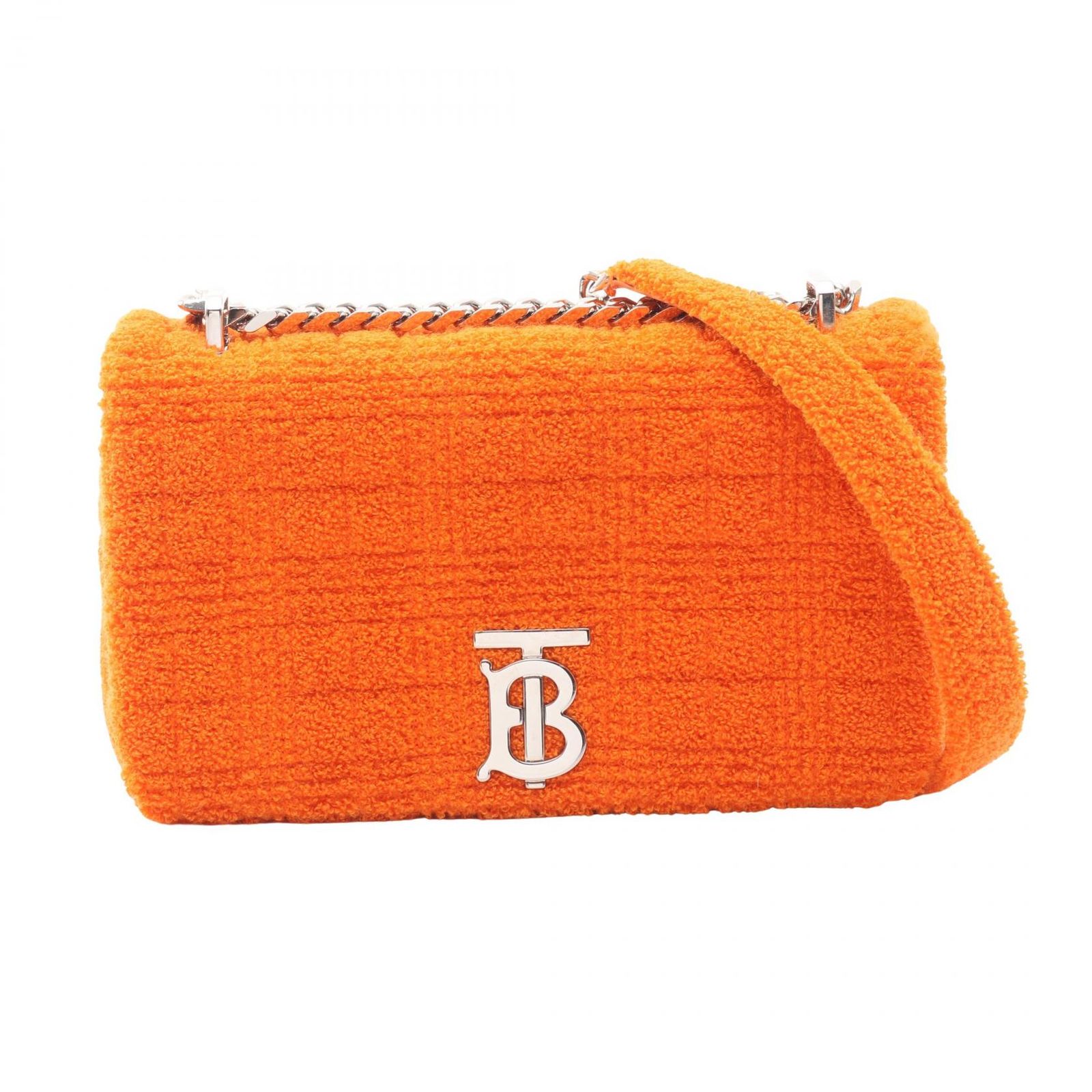 バーバリー BURBERRY ショルダーバッグ ローラバッグ スモール オレンジ その他 ローラー パイル チェーンショルダー レディース A