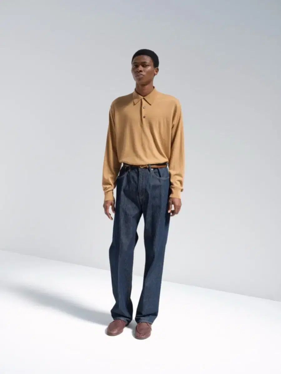 オーラリー ハードツイスト 5 p デニム