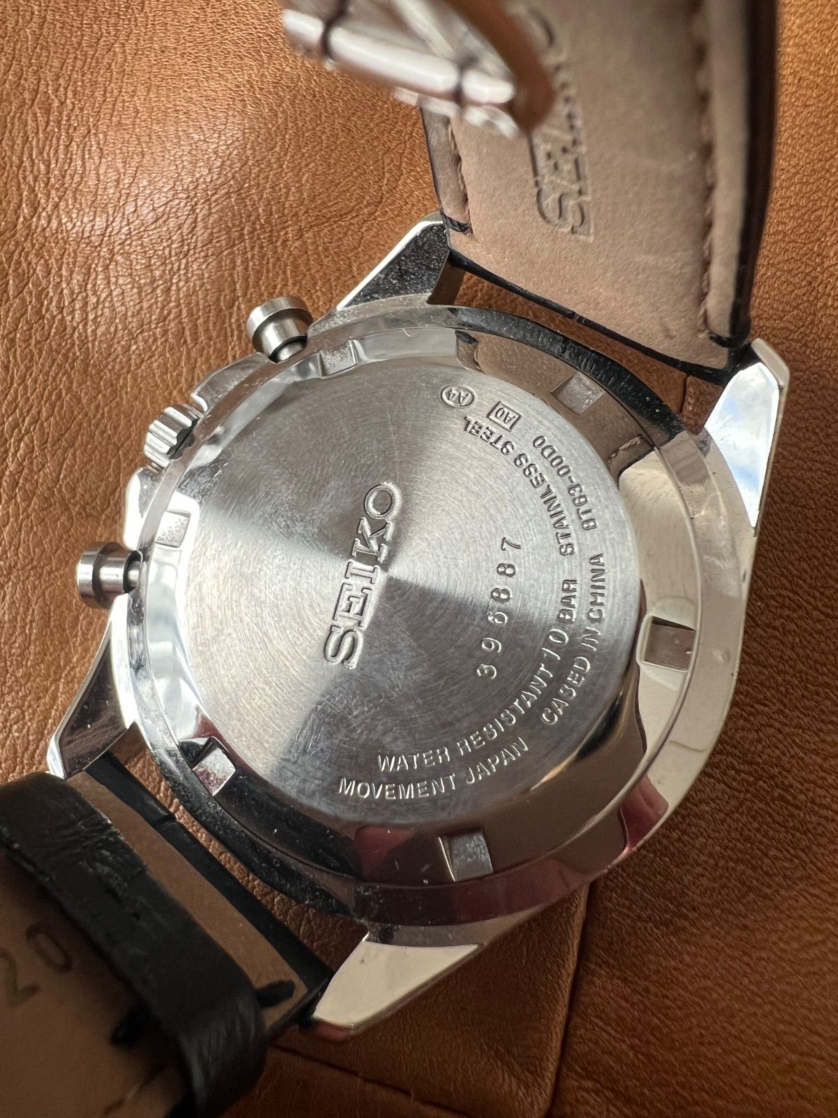 セイコー SEIKO クロノグラフ クオーツ 8 T 63-00 D 0 メンズ 黒文字盤