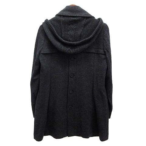 courrèges ダッフルコート ダークグレー courrèges ダッフルコート ダークグレー グレーダッフルコートコーデ