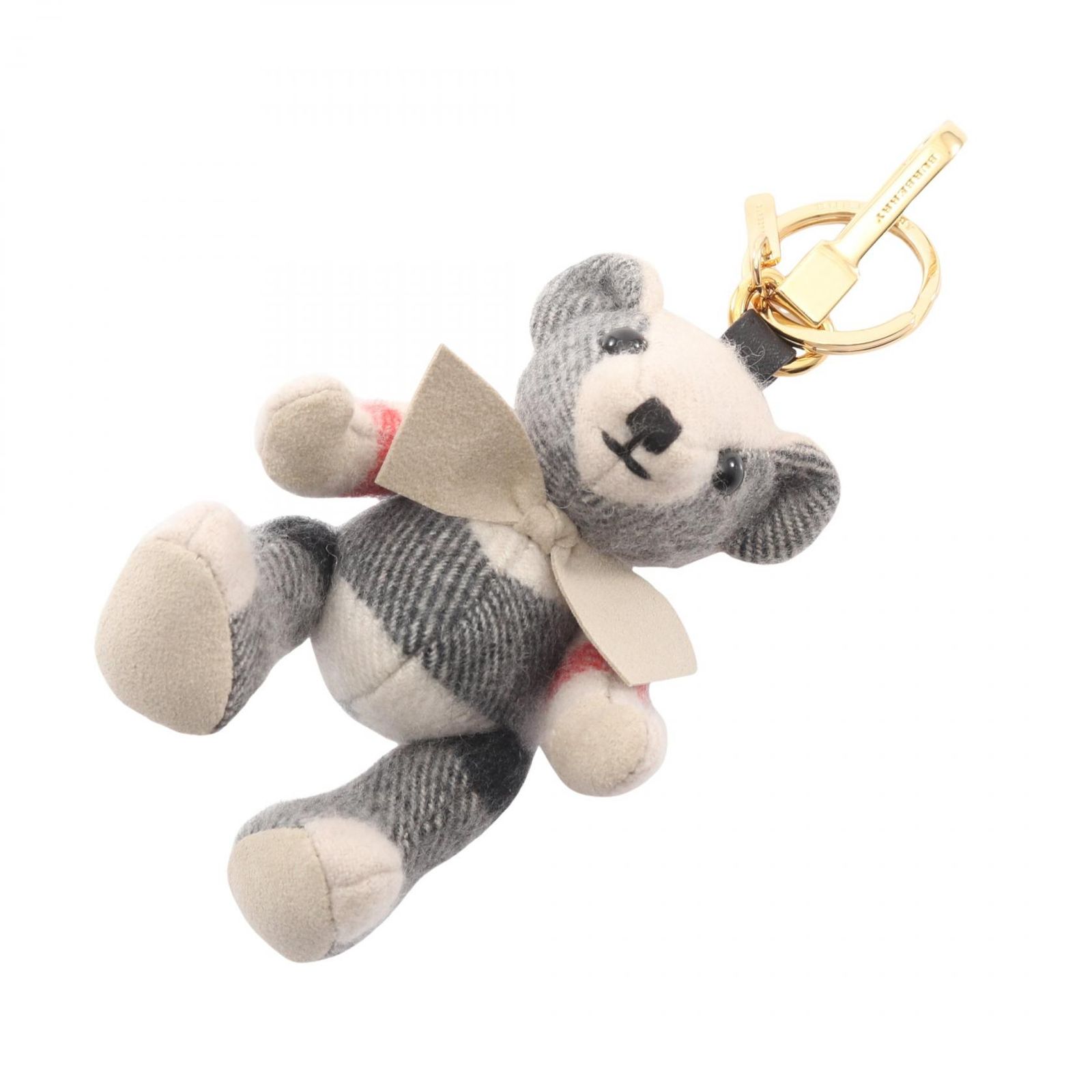 バーバリー BURBERRY キーホルダー トーマスベア チャーム グレー