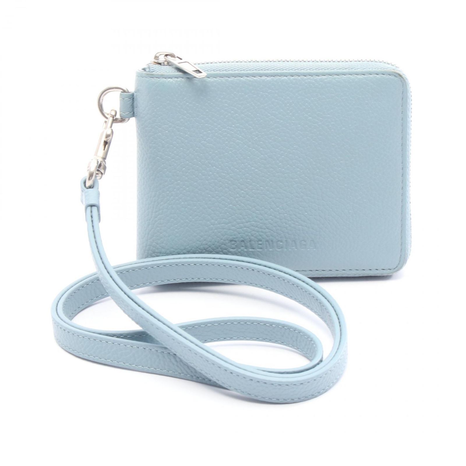 バレンシアガ BALENCIAGA ラウンド財布 エッセンシャル スモールウォレット レザー ラウンドファスナー財布 レディース B