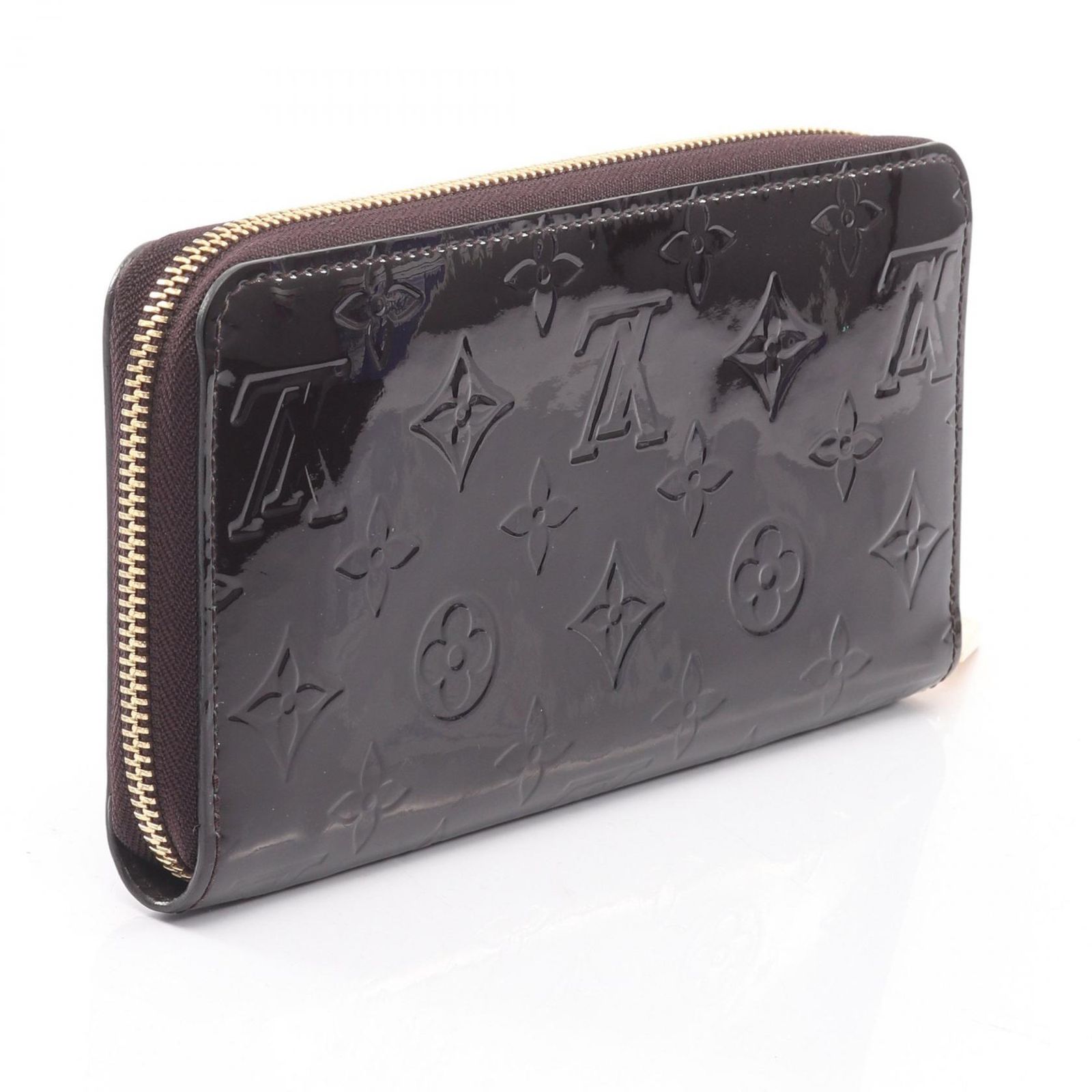 ルイ ヴィトン LOUIS VUITTON ラウンド長財布 ジッピーウォレット M 93522 アマラント レザー ジッピー ウォレット レディース B