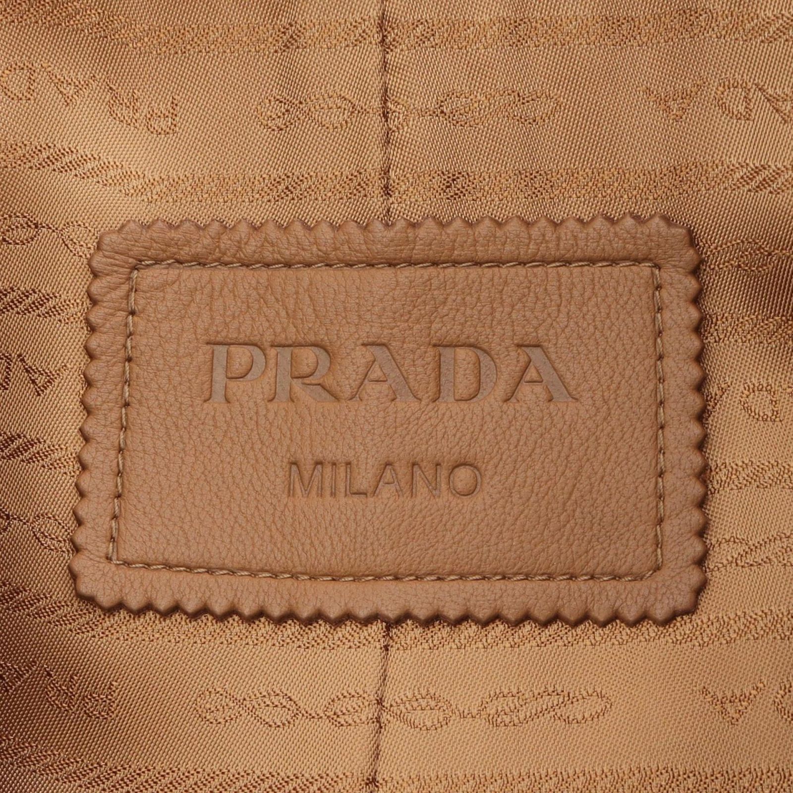 プラダ PRADA トレンチコート NAPPA キャメル レザー レザートレンチ