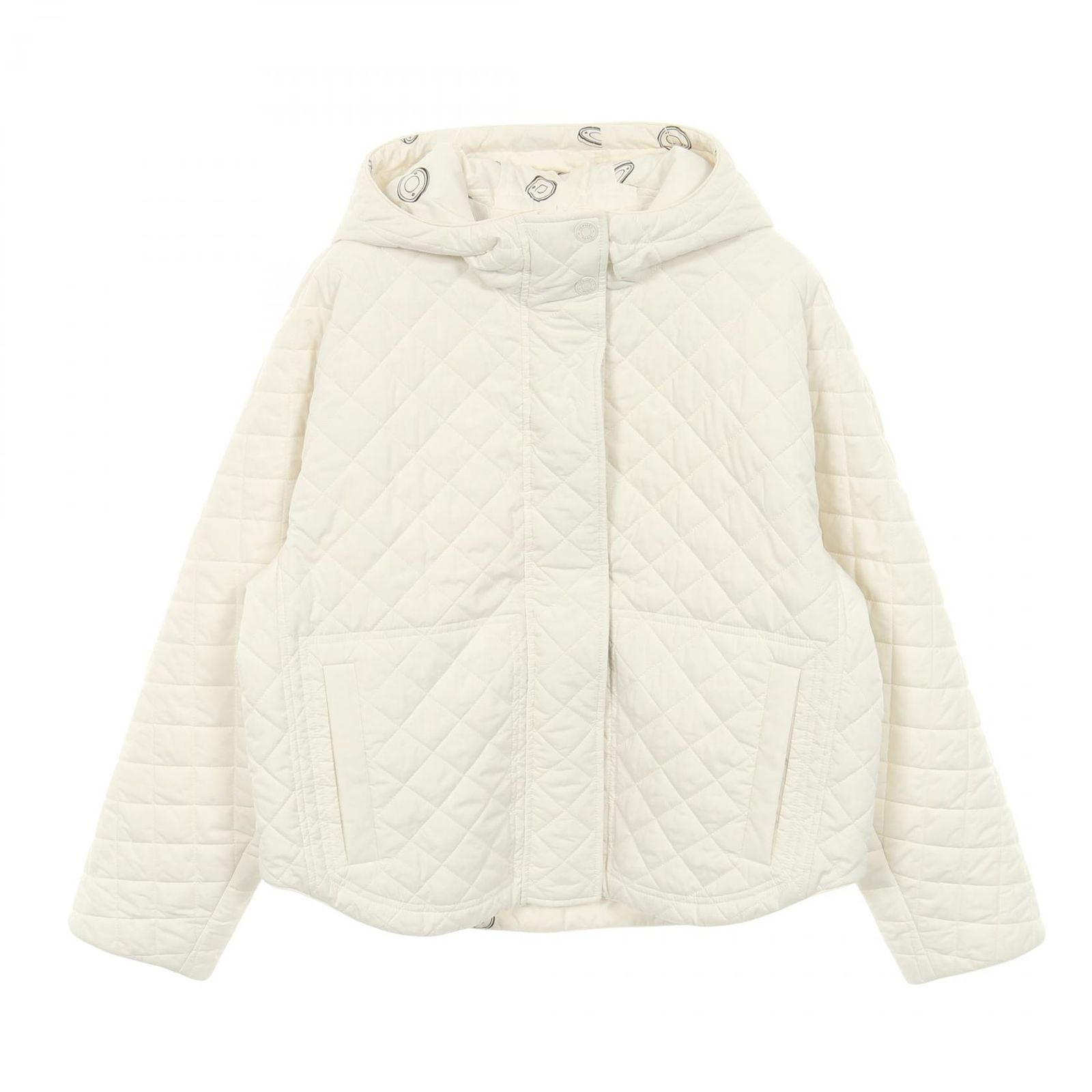 エルメス HERMES Clou de Selle Semis キルティング ホワイト その他 ジャケット レディース A