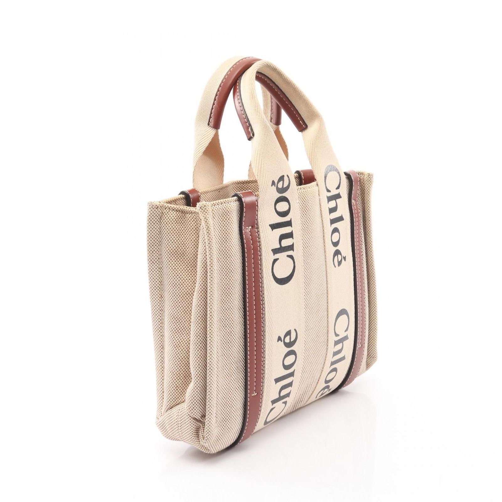 クロエ Chloe トートバッグ WOODY ウッディ スモール ベージュ