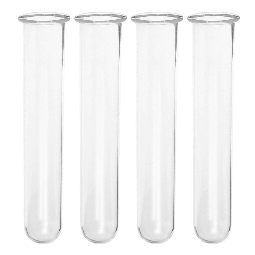 新品 4個 水耕花瓶 terrarium 植物用試験管 植物スターターガラス管