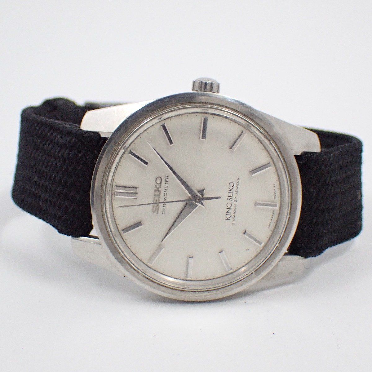 SEIKO キングセイコー 44 KS 後期型 1965年製 獅子メダリオン クロノメーター手巻き メンズ 腕時計 社外ベルト 4420-9990
