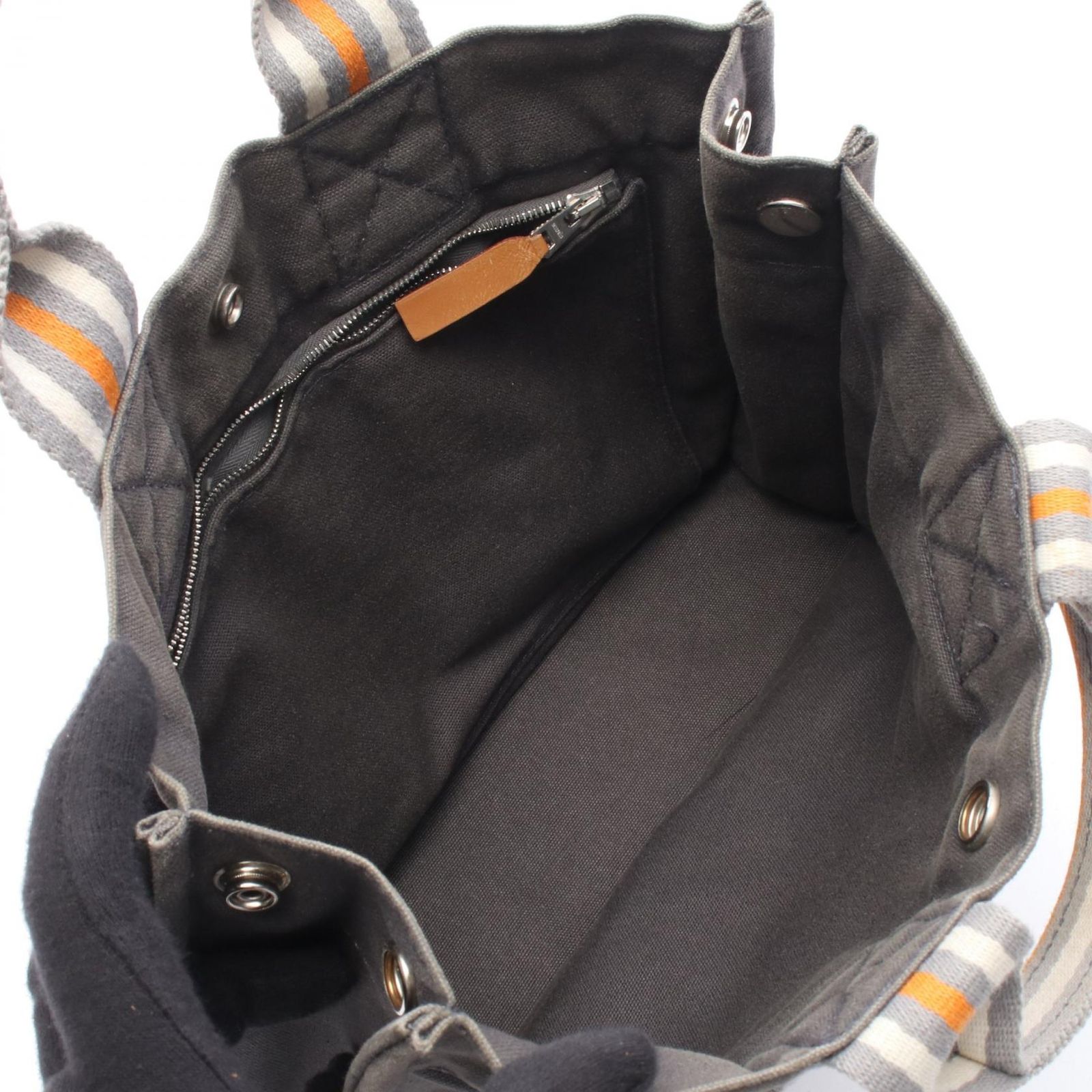 エルメス HERMES トートバッグ フールトゥPM グレー キャンバス