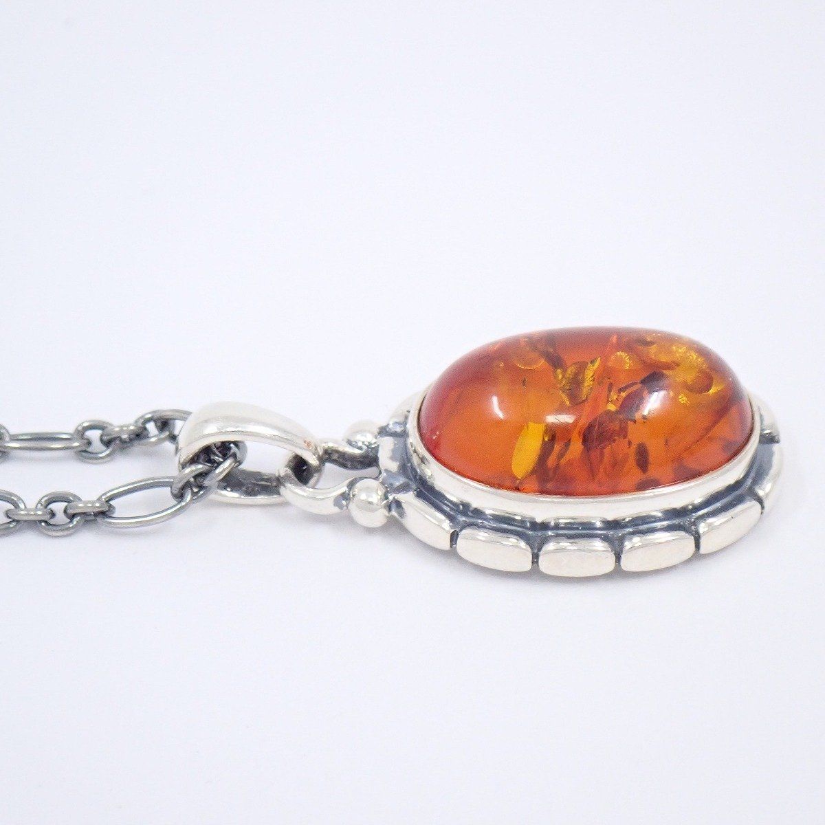 希少 ジョージジェンセン 琥珀アンバー ピアス シルバー 2001 mi様ご専用、希少 GEORG JENSEN 琥珀アンバー ピアス シルバー 【公式