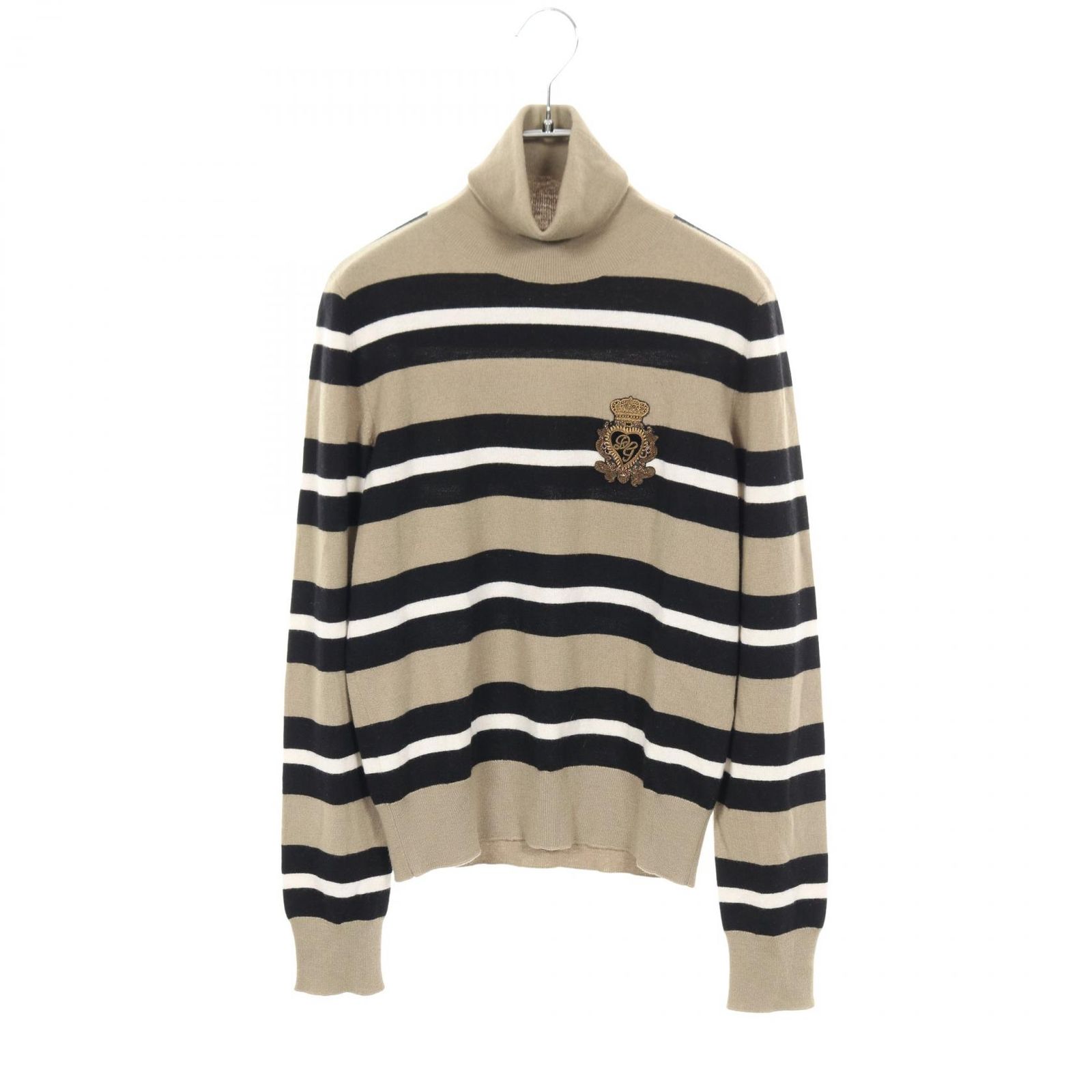 ドルチェアンドガッバーナ DOLCE - GABBANA ニット ウール タートルニットボーダー レディース A