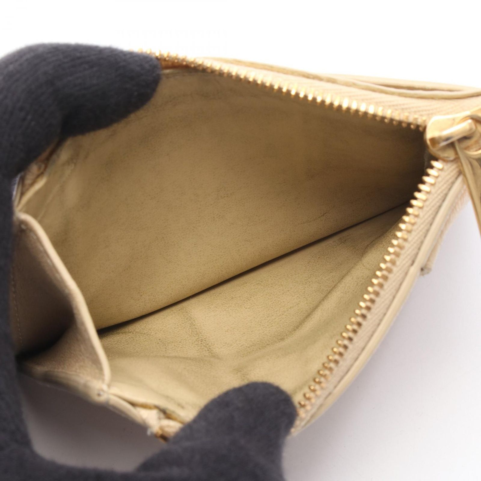 BOTTEGA VENETA ベージュレザーケース ボッテガヴェネタ BOTTEGA VENETA カードケース マキシイントレ