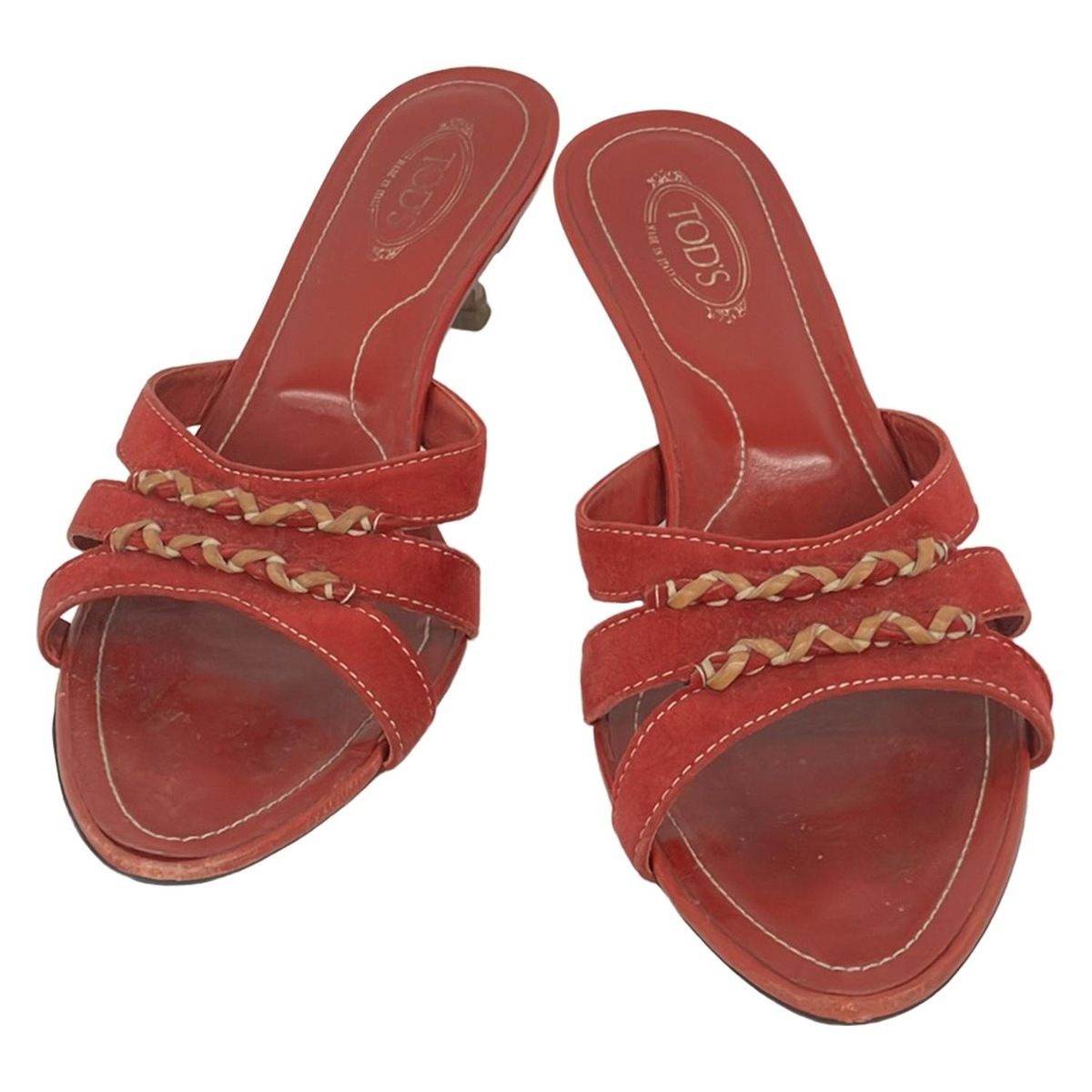 TOD'S(トッズ) ミュール 36 レディース - レッド レザー - メルカリ