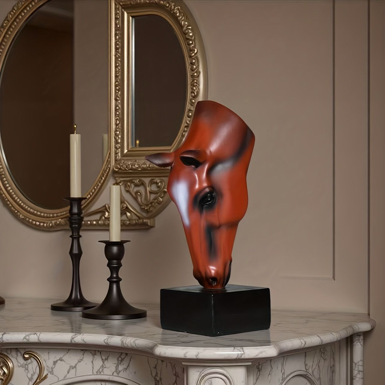  オブジェ 置物 ウマ うま 馬の頭 インテリア リビング ダイニング 玄関 寝室 装飾 オーナメント 樹脂 プレゼント ギフト オシャレ 可愛い 癒しグッズ 棚装飾 ホームデコレーション 模型小物 置物 インテリア小物