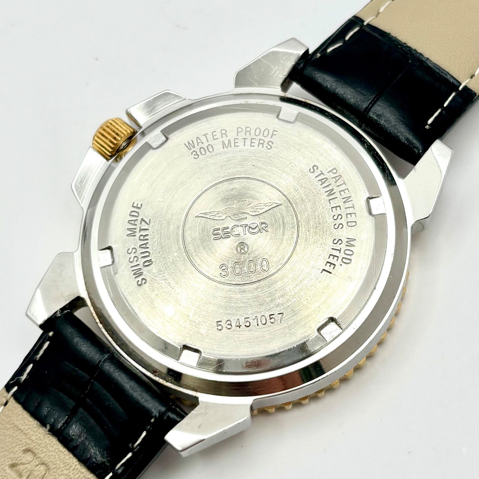 新品電池】STCTOR セクター 3000 メンズ 腕時計 300M ダイバー 回転