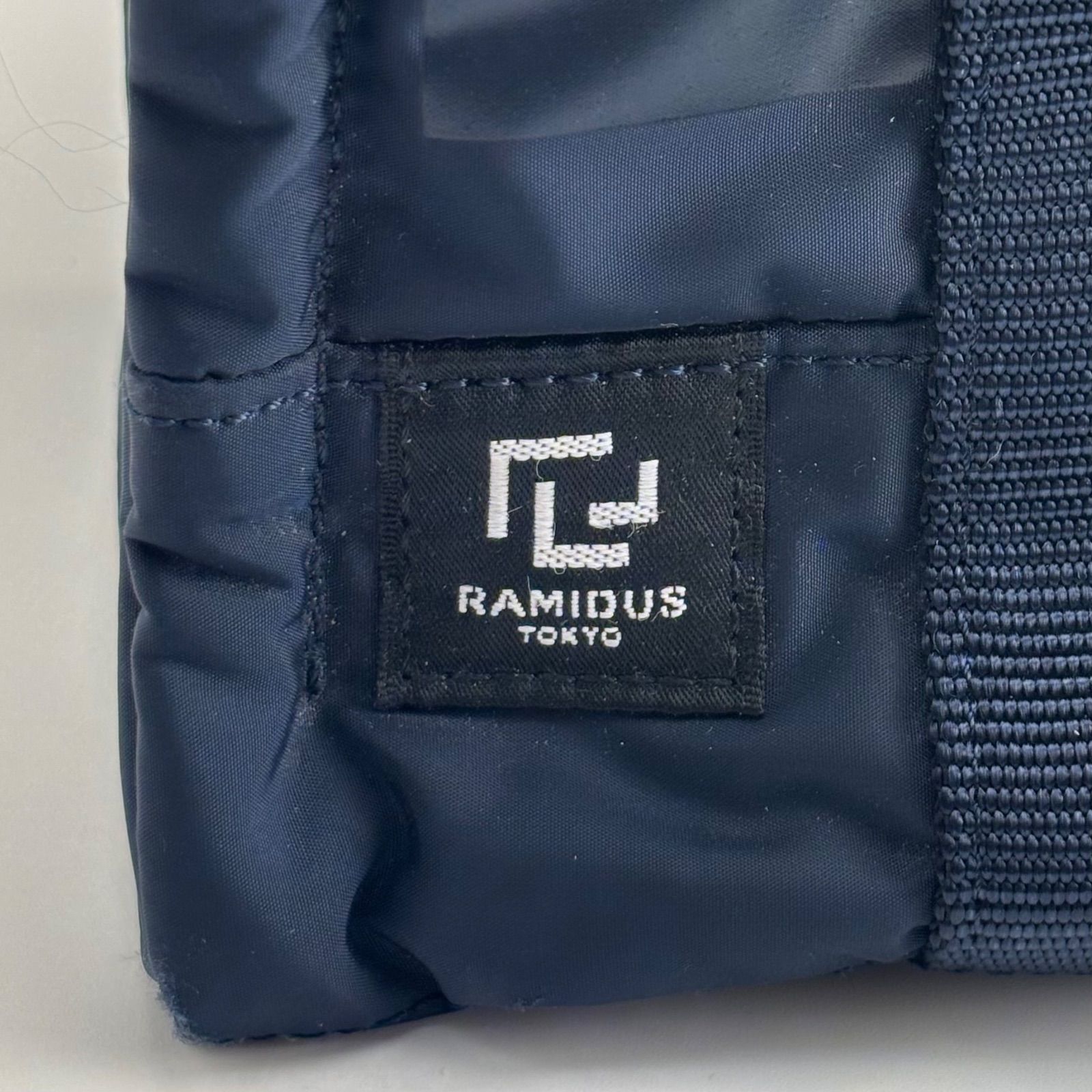 未使用同様 LOOPWHEELER × RAMIDUS 2WAY ミニ トートバッグ ネイビー