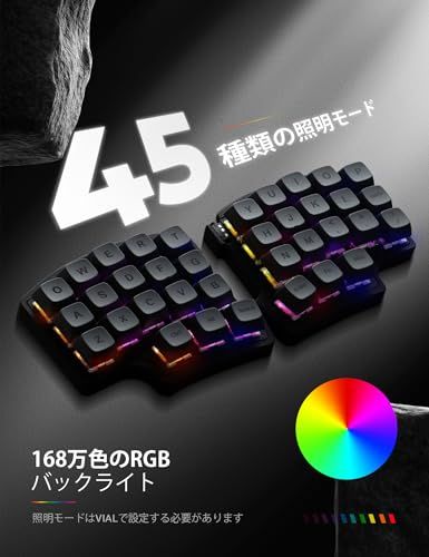 YIVU 有線スプリットメカニカルキーボード 40 レイアウト 3 5直交レイアウト PBTキーキャップ エルゴノミクス QMK VIALキーリマッピングをサポート ホットスワップ なRGBゲーミングキーボード プレ潤滑リニアスイッチ 滑ら ec 3174 f 7