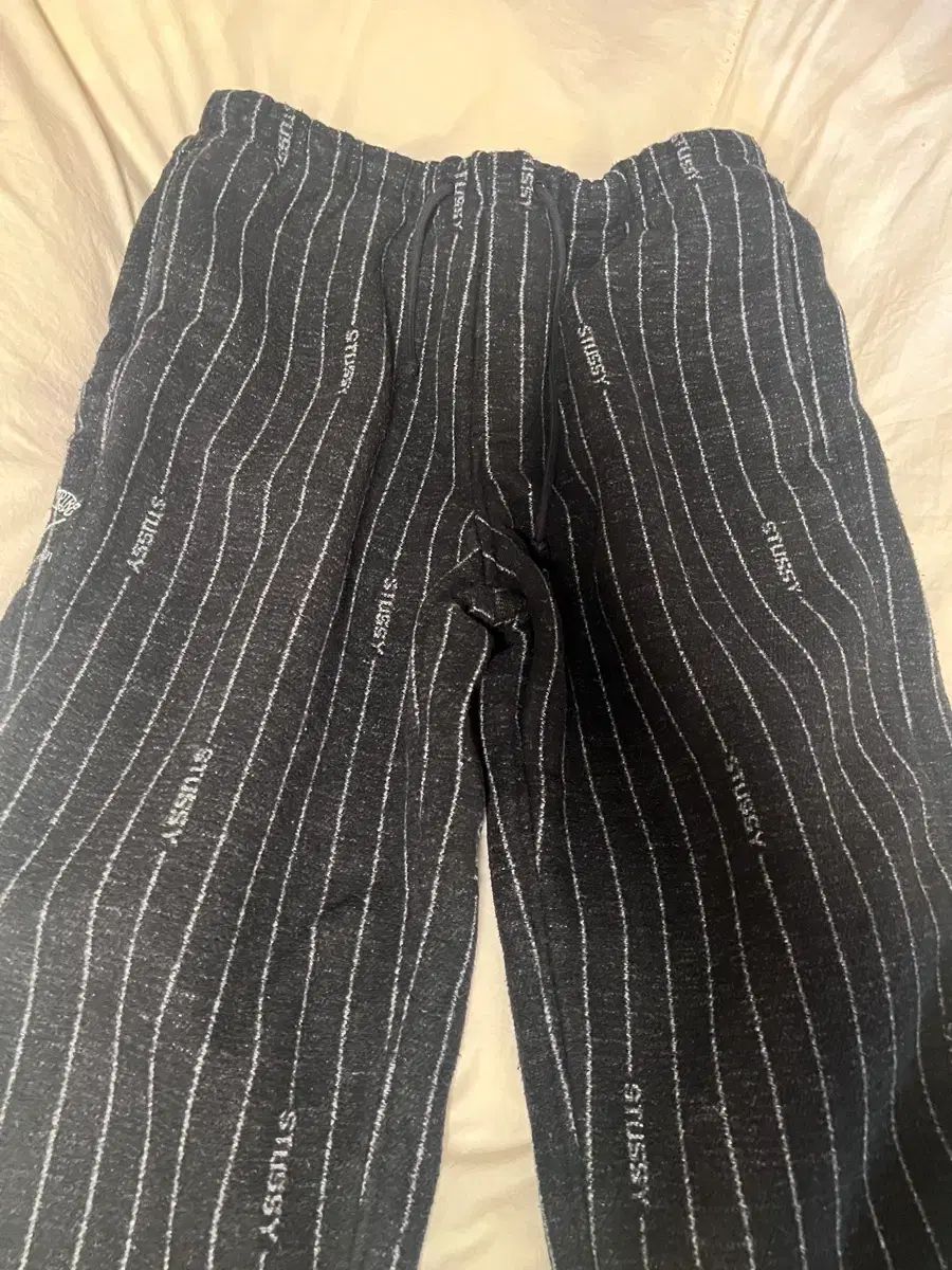 ナイキ x STU ストライプ ウール パンツ ブラック XL