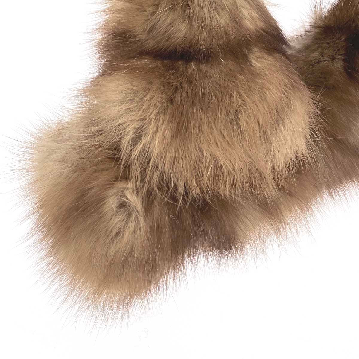 BALMAIN バルマン ティペット ブラウン セーブル レディース