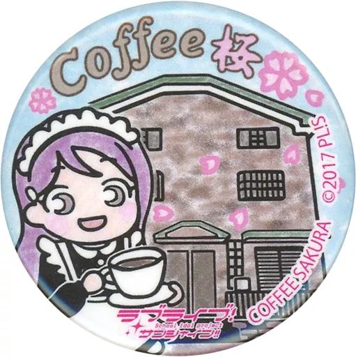 中古】バッジ・ピンズ 桜内梨子(coffee桜) まちあるき缶バッジ 「ラブ