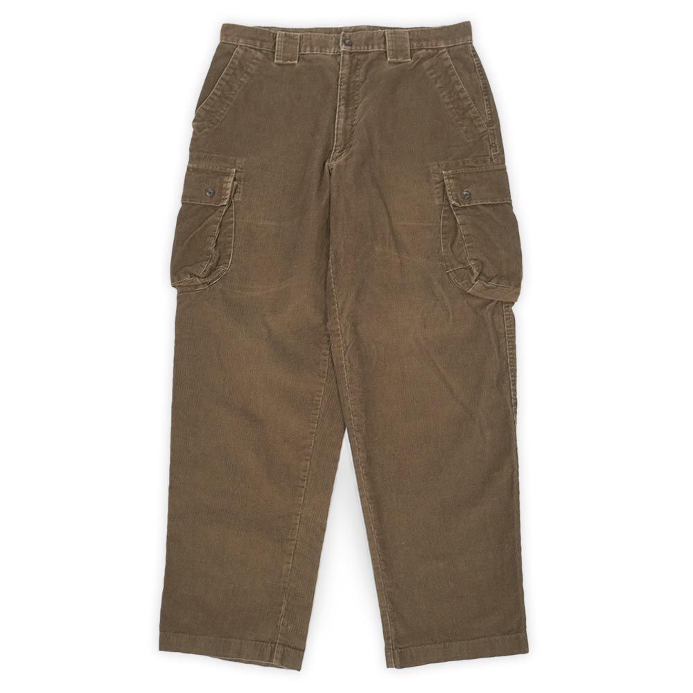 エルエルビーン L.L.Bean 80 s 90 80-90年代 コーデュロイカーゴパンツ 6ポケット 旧タグ USA ヴィンテージ アウトドア アメリカ 古着 メンズ ズボン パンツ ブラウン | 茶色 W 34 L 32
