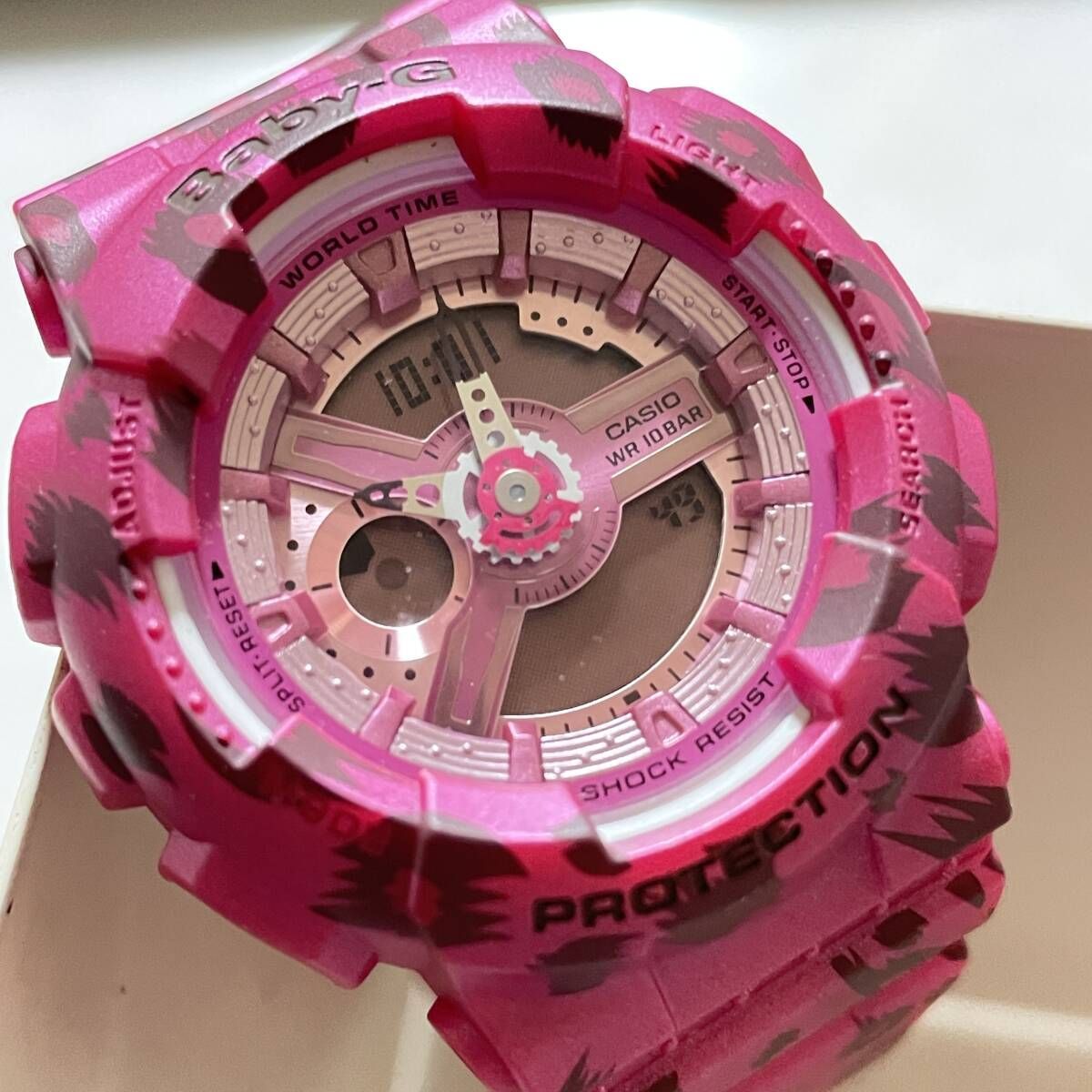 CASIO Baby-G レオパード BA-110LP レディース腕時計 電池交換済み 