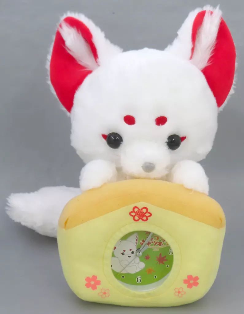 中古】置き時計・掛け時計 わたあめ ぬいぐるみ時計 「ちょコンと