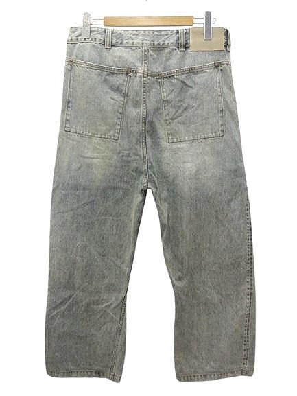 エンタイアスタジオ entire studio GEM JEANS ワイド デニムパンツ L インディゴブルー 赤耳 ジーンズ セルビッチ ボトムス