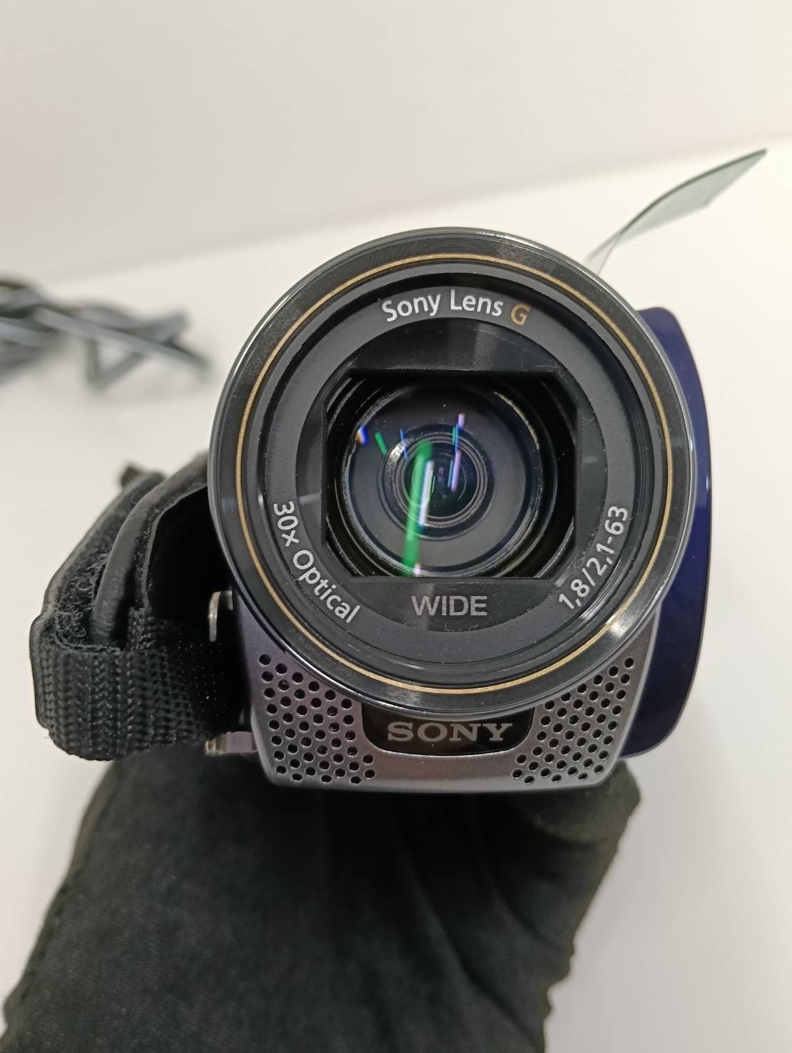 中古品】 SONYソニー デジタルHDビデオカメラレコーダー HDR-CX180 青