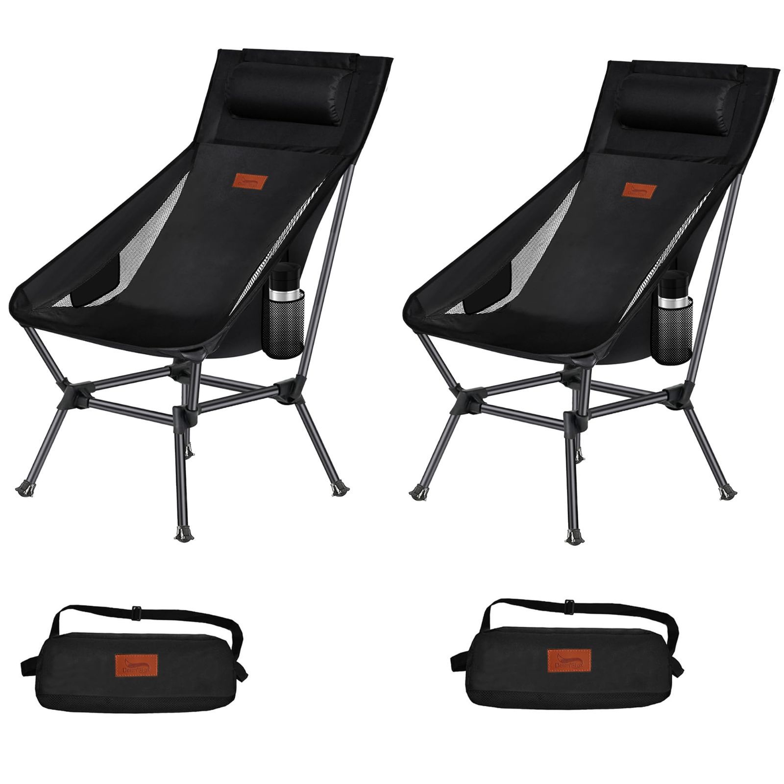DesertFox アウトドアチェア 2WAY キャンプ椅子 ローチェア 軽量 枕