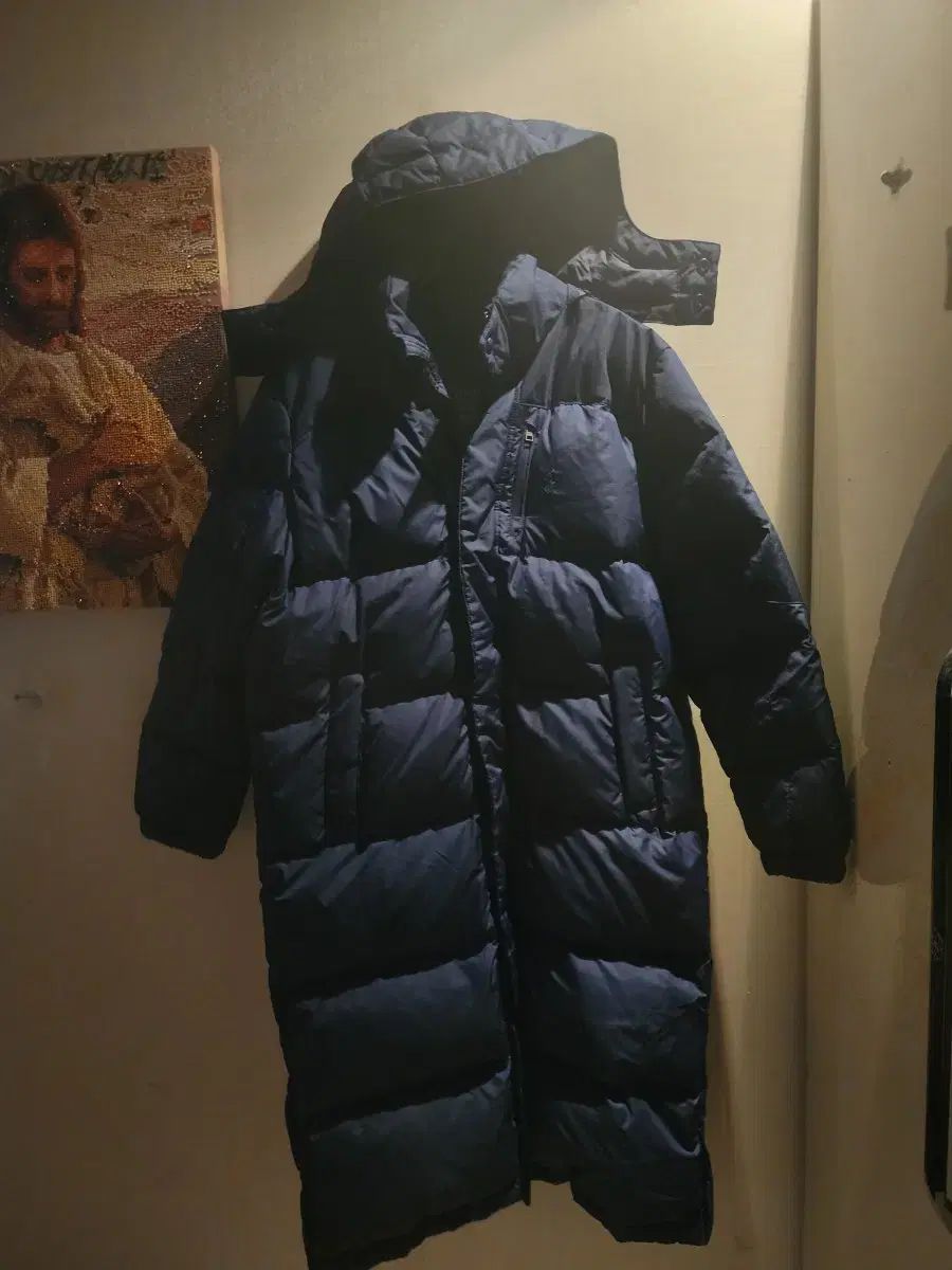 ポロラルフローレン ネイビー ダウンジャケット ロング丈 160