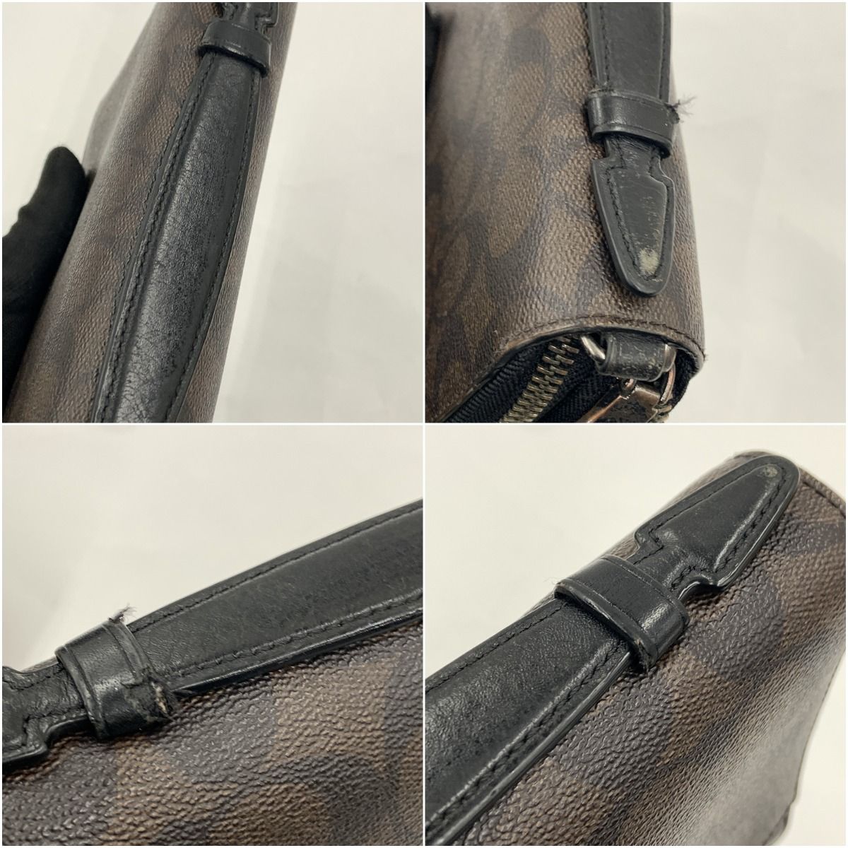 〇〇COACH コーチ シグネチャー ダブルジップ トラベル オーガナイザー