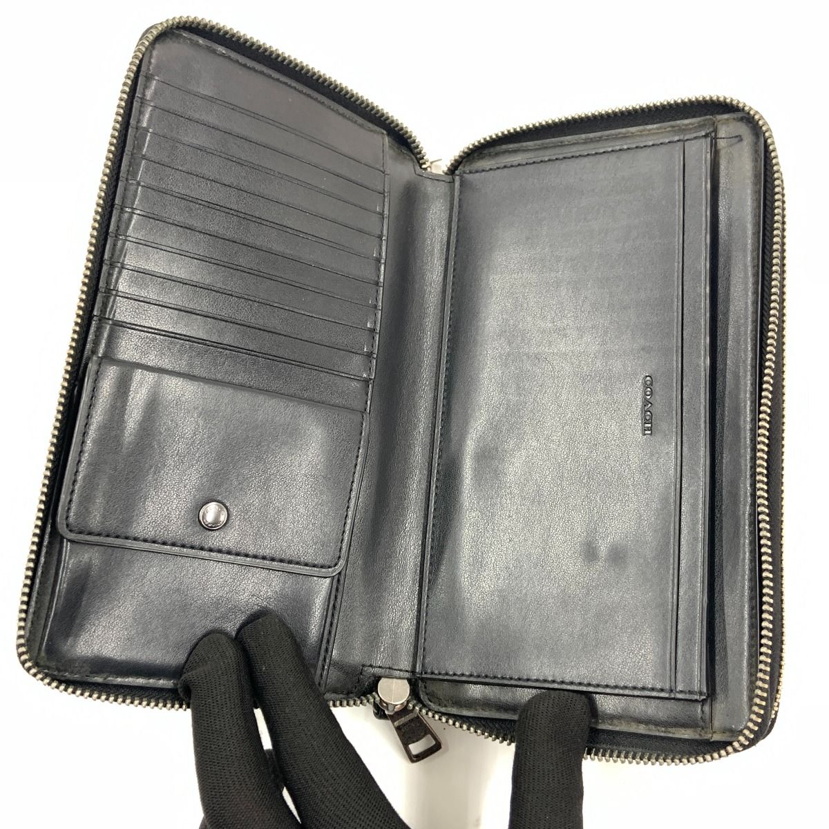 【Shin】COACH ダブルジップ トラベル オーガナイザーF66562 COACH（コーチ） 国内発送 財布 バッグ メンズ レディース