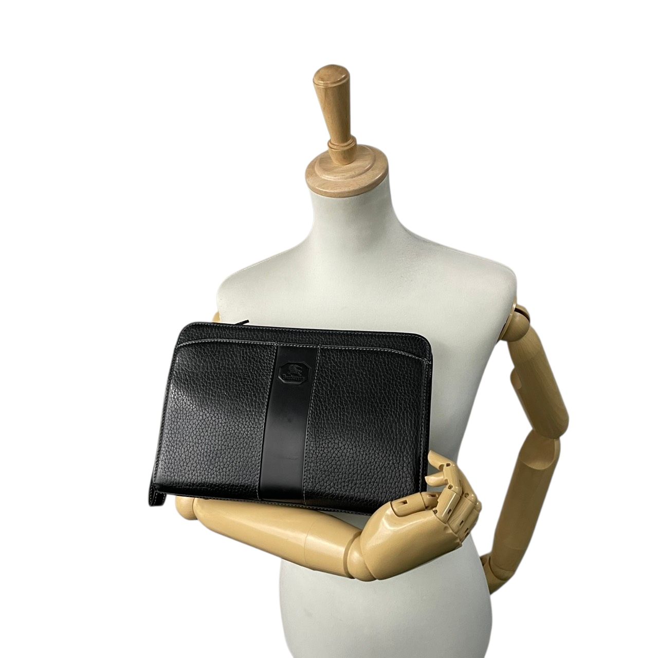 美品】バーバリー Burberrys セカンドバッグ クラッチバッグ レザー 本