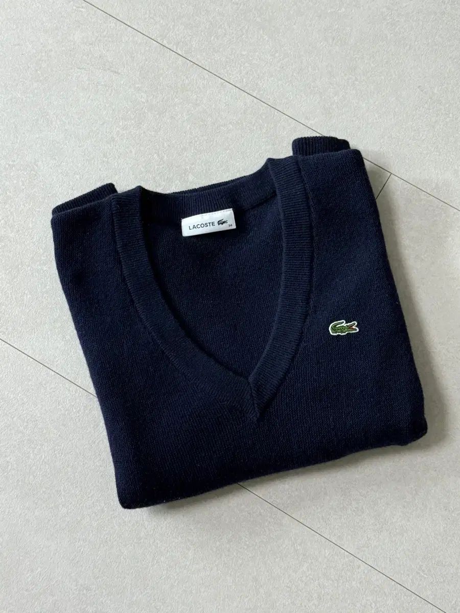 LACOSTE ラコステ レディース ベーシック セーター ネイビー AF 9554-52 N-166
