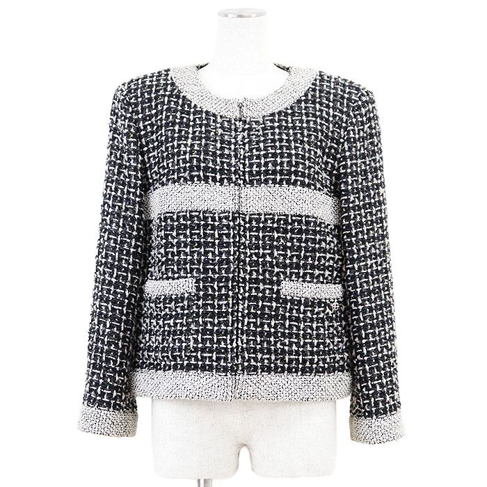 CHANEL ツイードジャケット エレガント♡25A【CHANEL】ツイードジャケット (CHANEL/ジャケット