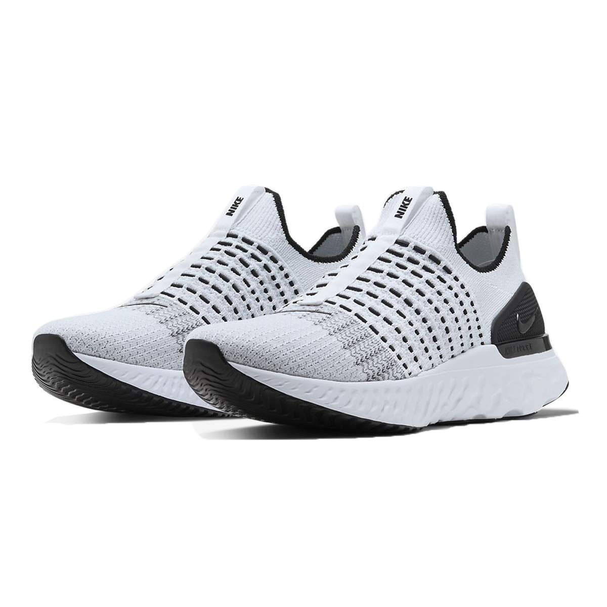 ナイキ リアクト ファントム ラン フライニット 2 RUN FK トゥルーホワイト|ブラック|ピュアプラチナム CJ 0277-100 28.5 cm 日本国