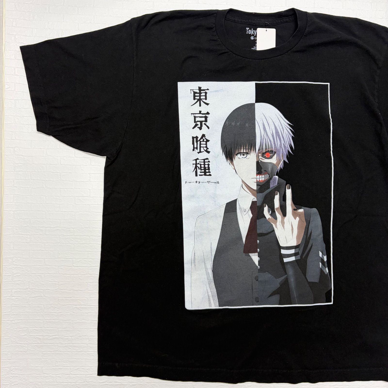 本物 東京喰種 トーキョーグール カネキ 金木研 アニメ Tシャツ 東京喰種 トーキョーグール Tシャツ 金木研 カネキ アニメT マンガ