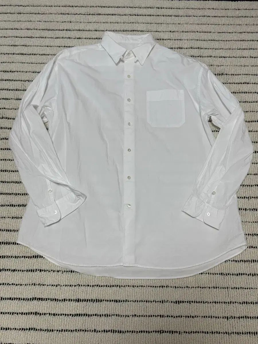 ポーターClassic 탭カラー 白 シャツ