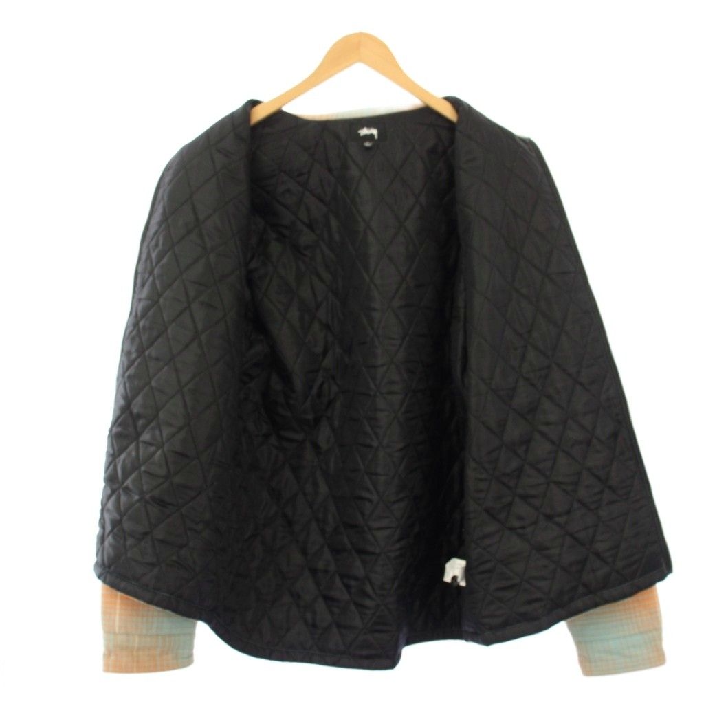 ステューシー STUSSY ステンカラージャケット チェック 裏地