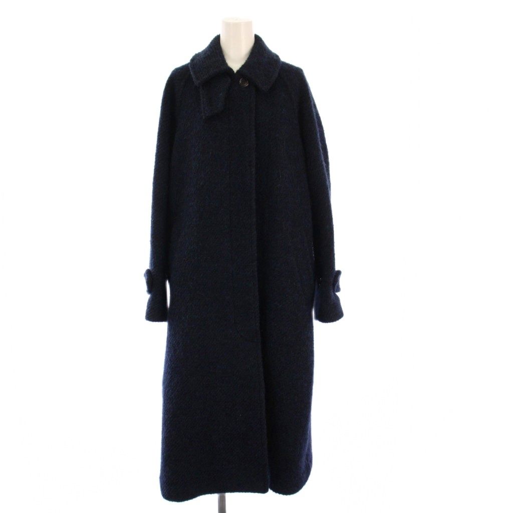 フレームワーク Framework 21 AW ステンカラーコート アウター ロング 36 紺 |KH