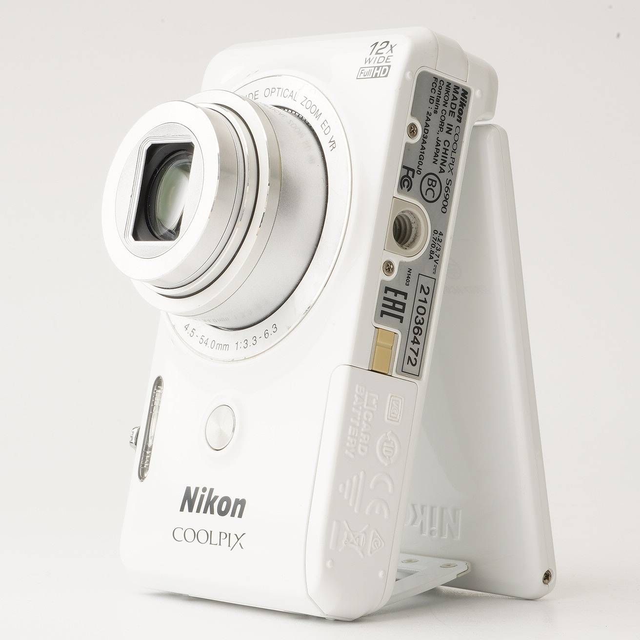 ニコン Nikon COOLPIX S6900 ホワイト 12x 光学ズーム - メルカリ