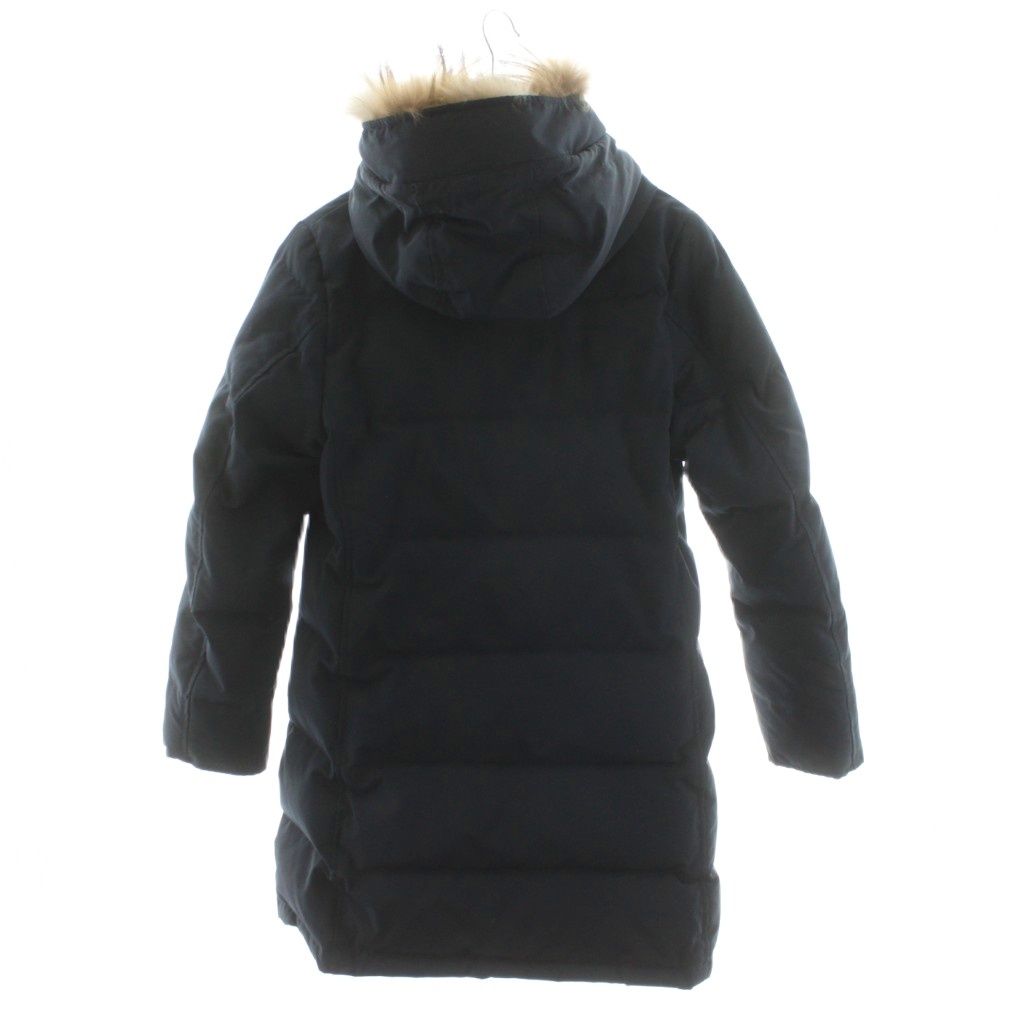 DANTON ダントン ダウンコート 36 ネイビー ファー着脱可能 ダントン ロングダウンコート ダウン ネイビー 36 ダントン 36