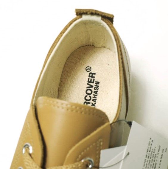 新品 UNDERCOVER アンダーカバー 24AW TOE LOGO LEATHER SNEAKERS