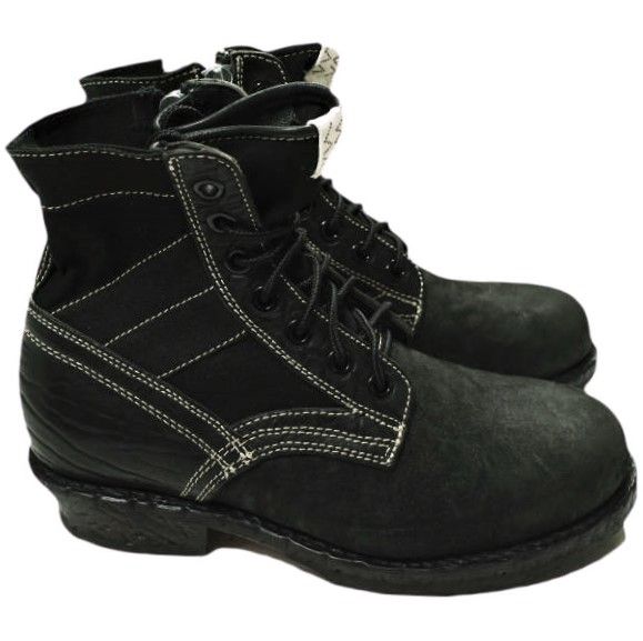 73-FOLK ホースレザー7ホールレースアップブーツ