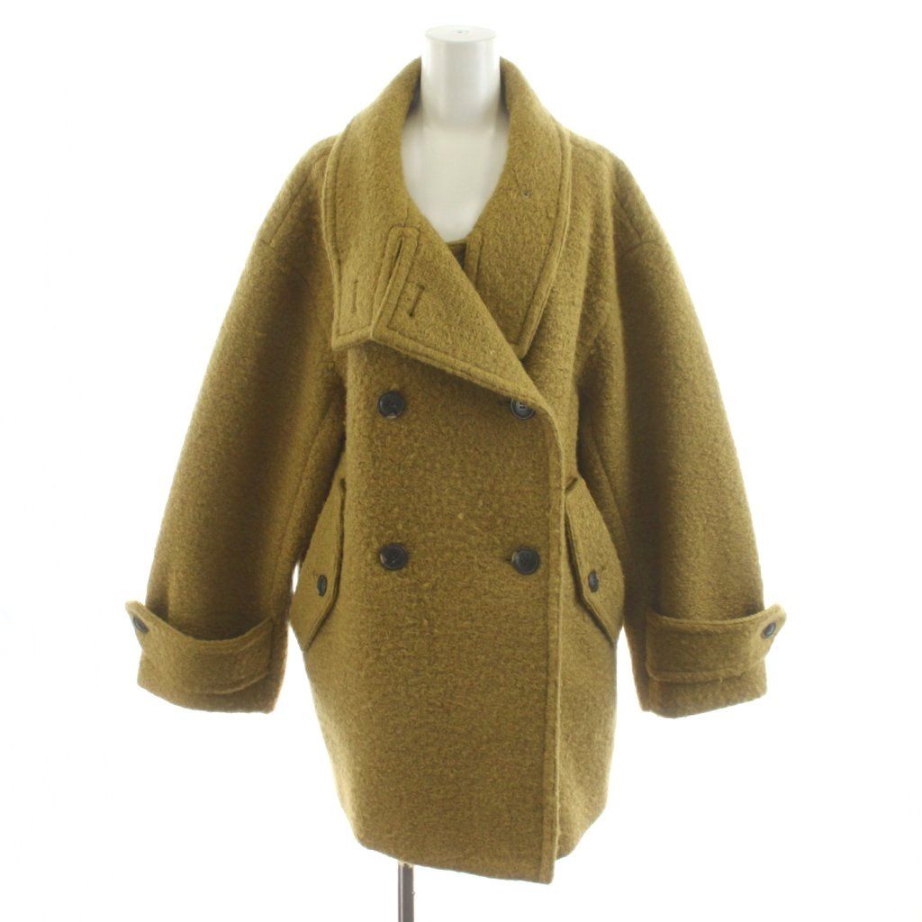 レイビームス Ray Beams 24 AW ループ シャギー スタンドカラーコート ミドル丈 アウター 0 マスタード 61-19-0826-462 |AN 9 BM