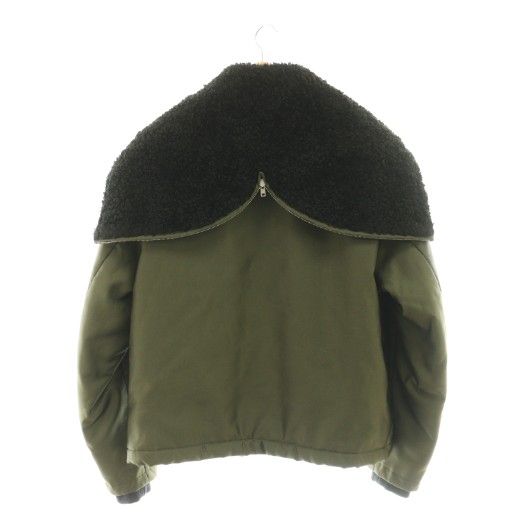 マルニ MARNI ボア ボンバージャケット アウター 40 カーキ ブラック |CX OS